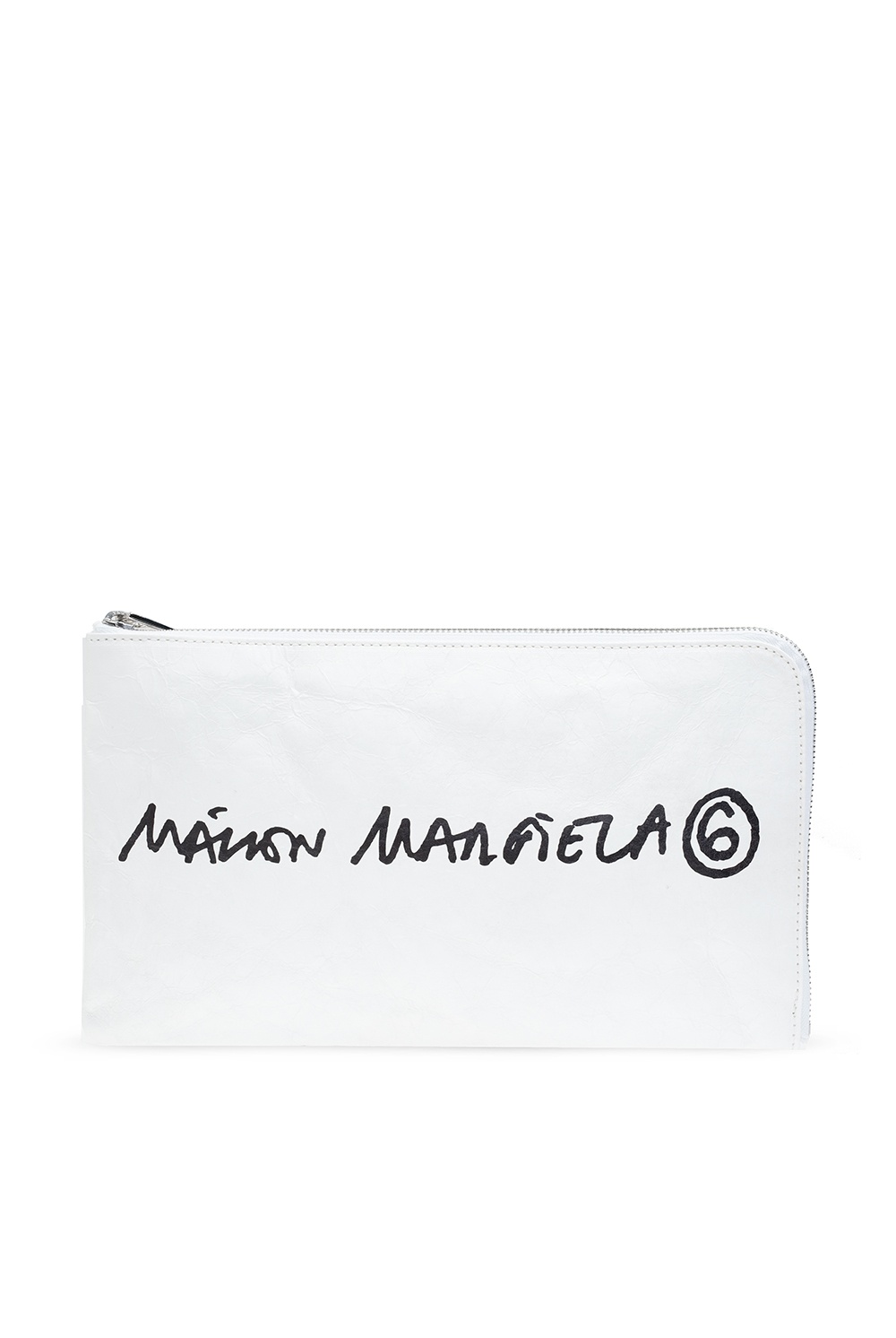 White Clutch with logo MM6 Maison Margiela Vitkac France